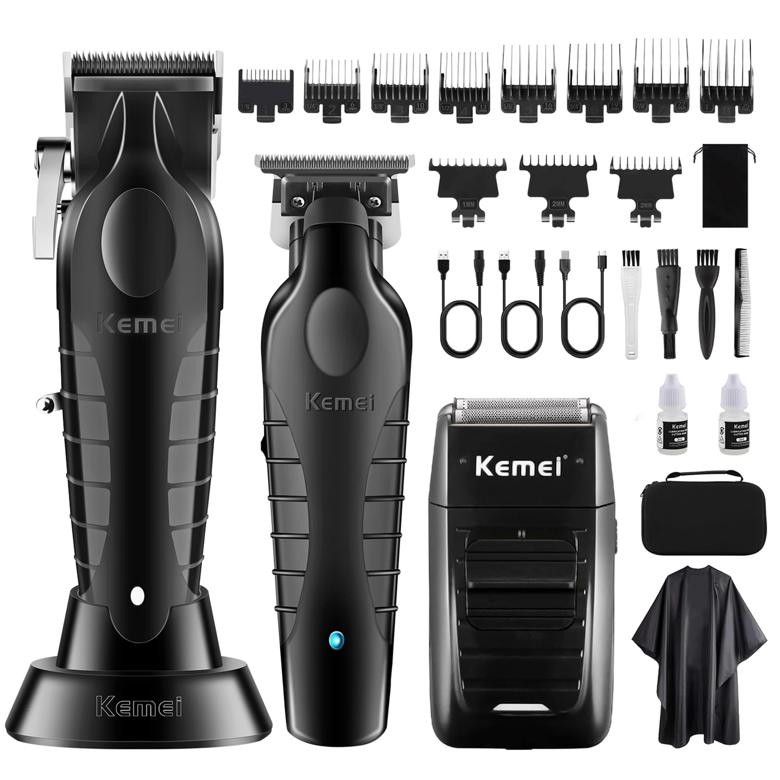 Amazon.co.jp: KEMEI プロ仕様 バリカン ヘア トリマー 髭剃り